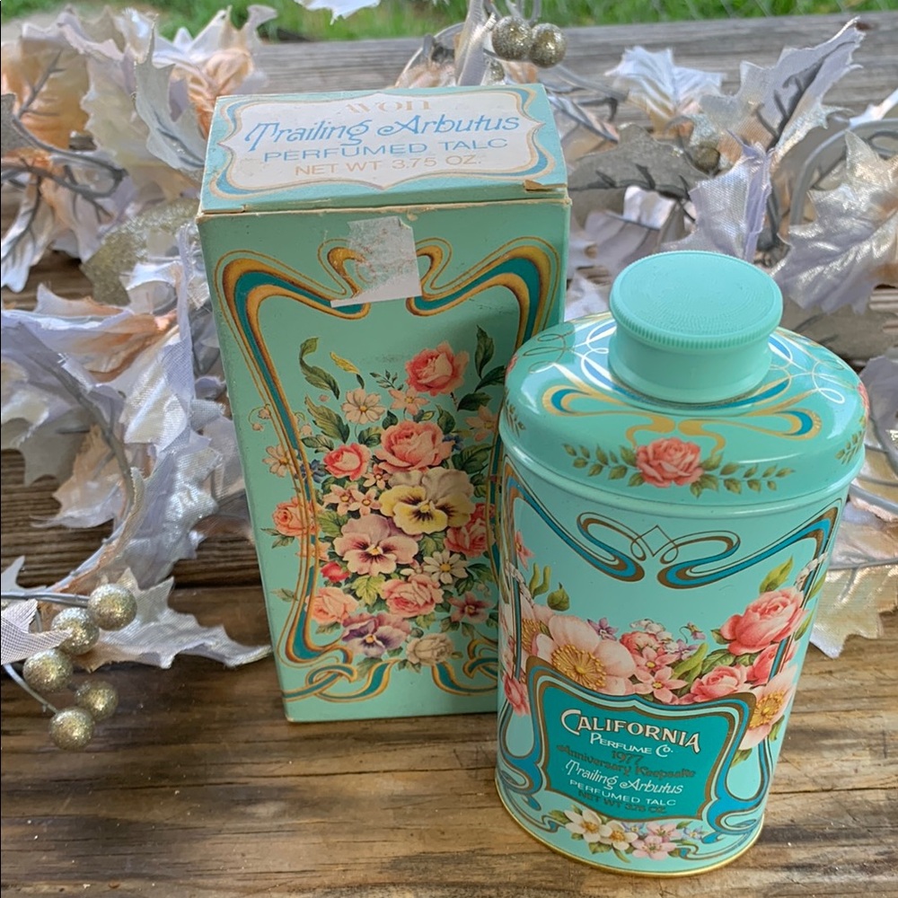 Vintage Avon Trailing Arbutus Perfumed Talc